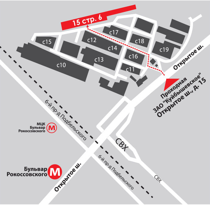 Схема проезда. Кликните для увеличения